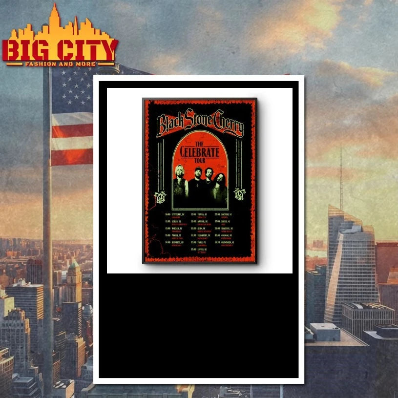 Black Stone Cherry The Celebrate 2026 Tour Poster shirt