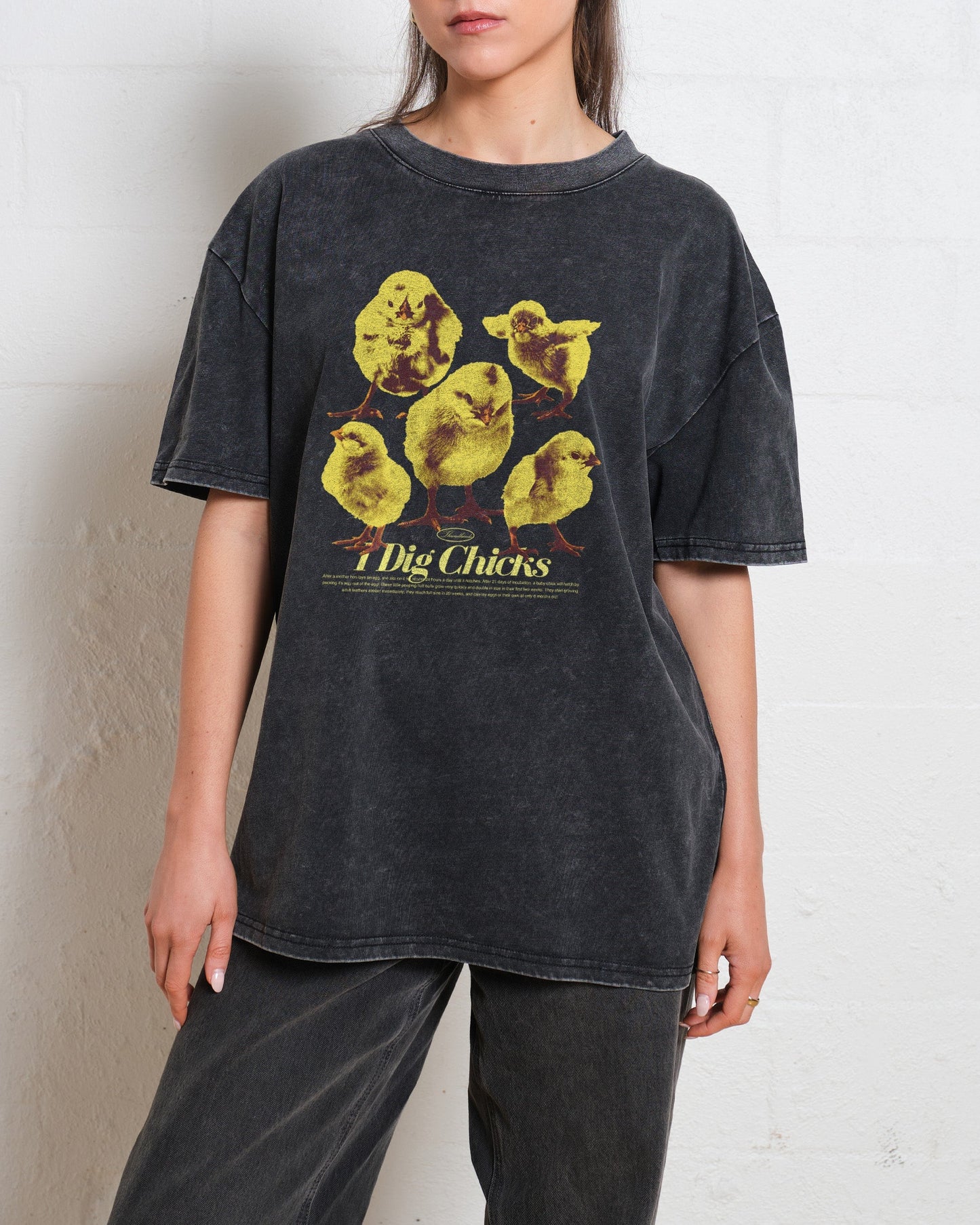 I Dig Chicks Oversized Tee