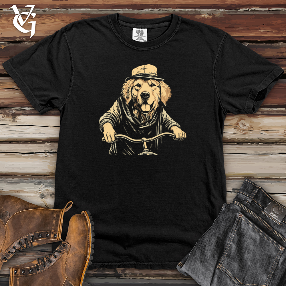 Retro Cruiser Golden Retriever Heavy Cotton Comfort Colors Tee