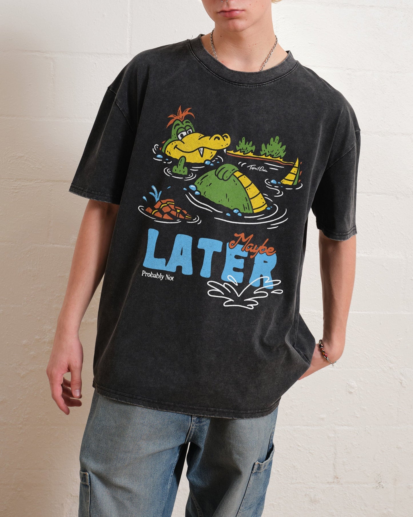 Maybe Later Oversized Tee