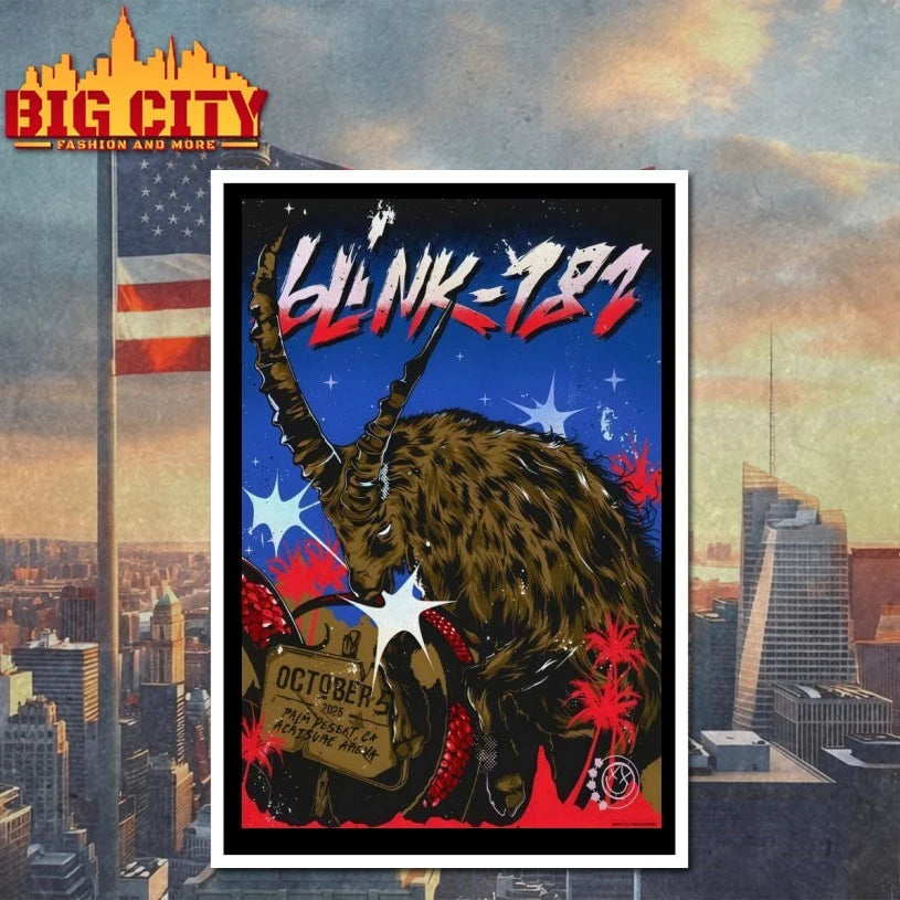 Blink 182 10.5.2025 Palm Desert CA Poster shirt