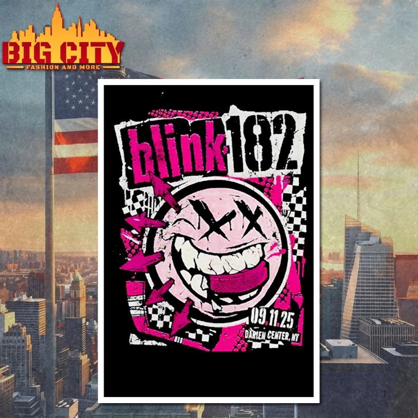 Blink 182 Sep 11 2025 Darien Lake Amphitheater Darien Center, NY Tour shirt