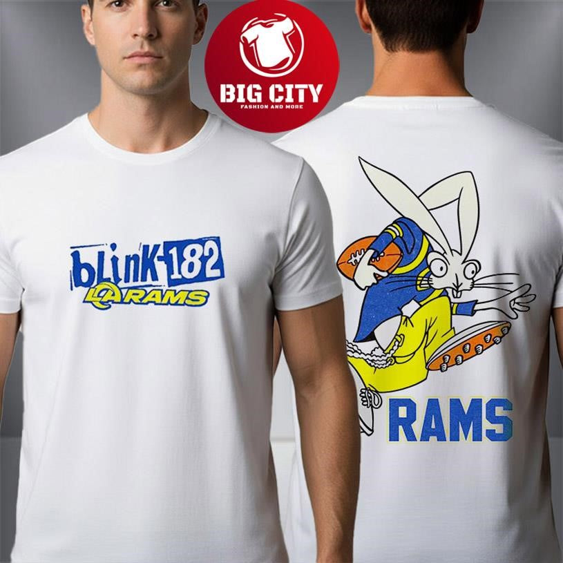 Blink-182 x LA Rams Wide Receiver Collab Two Sided Shirt