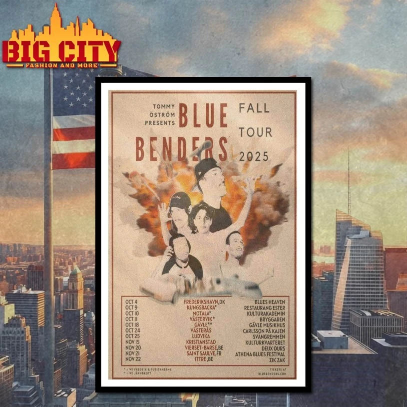Blue Benders Fall Tour 2025 New Poster shirt
