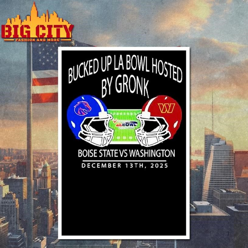 Boise State Football Vs Washington Football 2025 Bucked Up La Bowl Hosted By Gronk At Sofi Stadium In Inglewood Ca On December 13 2025 Helmet Shirt