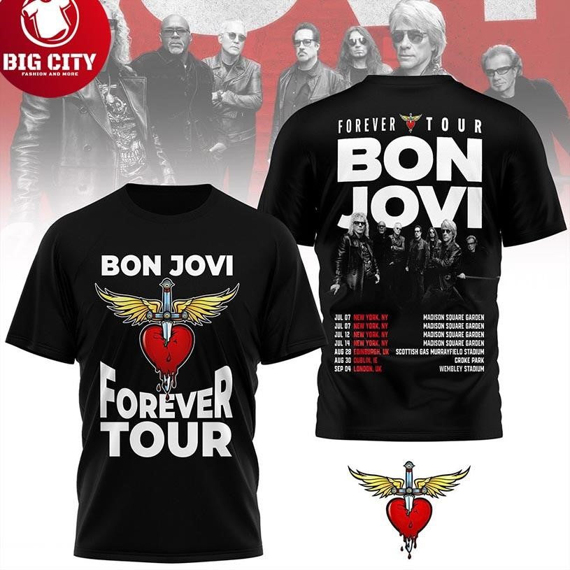 Bon Jovi 2026 Forever Tour New Two Sided Shirt