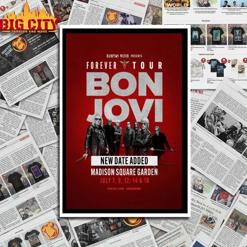 Bon Jovi Forever Tour July 7-19 2026 Poster shirt