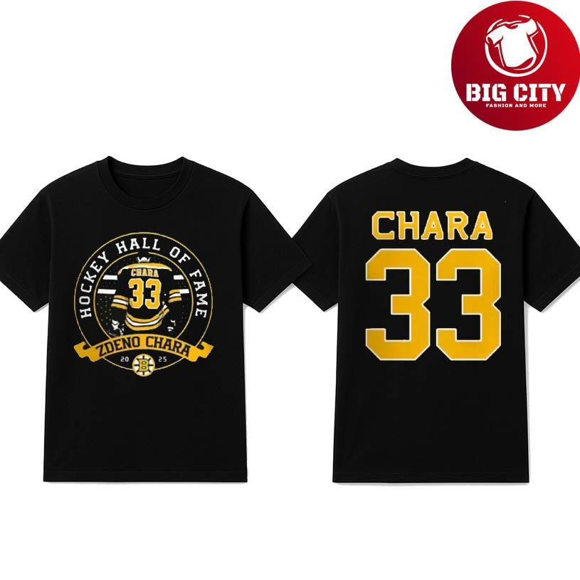 Boston Bruins Hockey Hall of Fame Two Sided Shirt