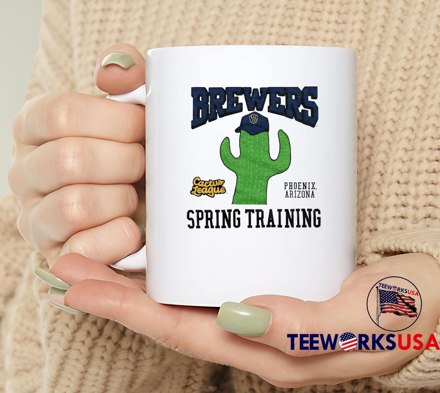 Brewers Phoenix Arizona Spring Training Cactus Hat shirt