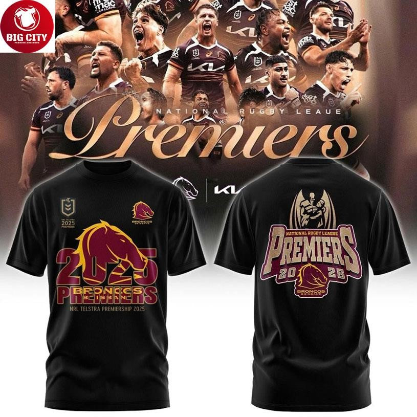 Brisbane Broncos 2025 NRL Telstra Premiership Champions Shirt