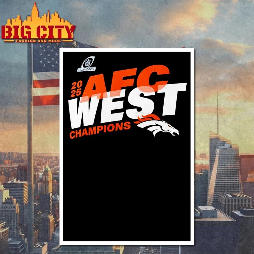 Broncos AFC West Division Champions 2025 shirt
