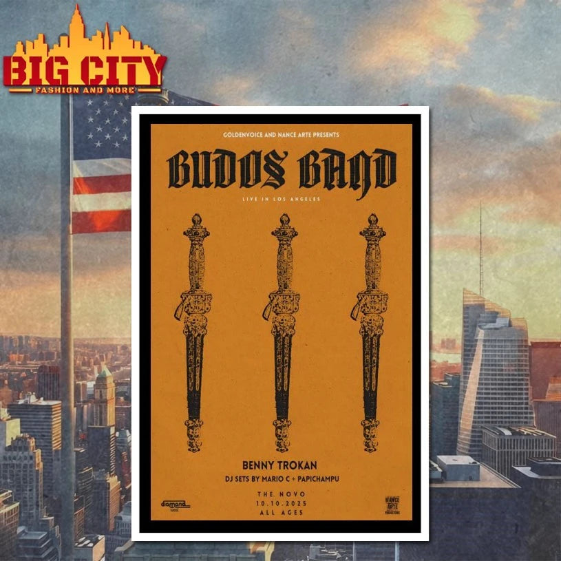 Budos Band October 10 2025 Los Angeles Tour Poster Shirt