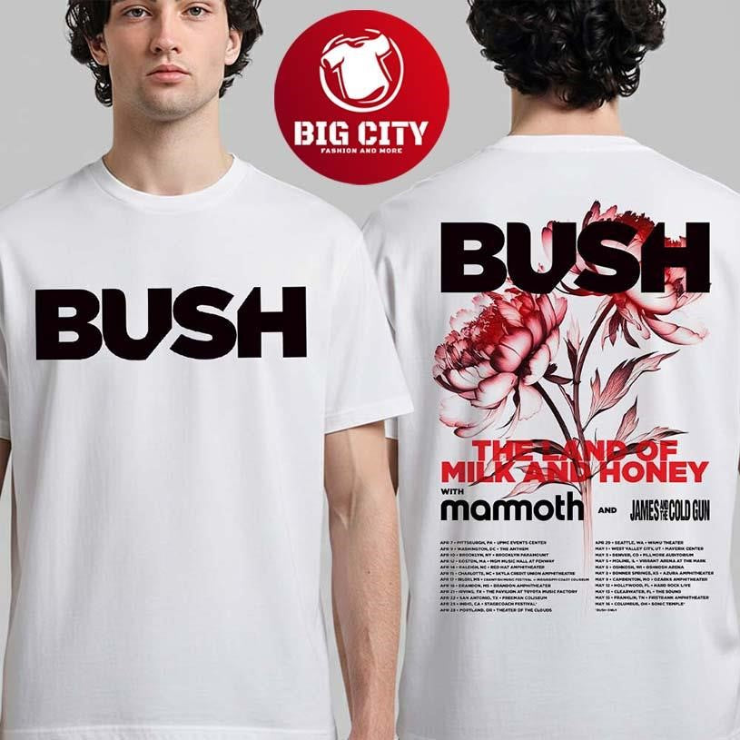 Bush Spring 2026 North America Schedule Dates Two Sided Shirt