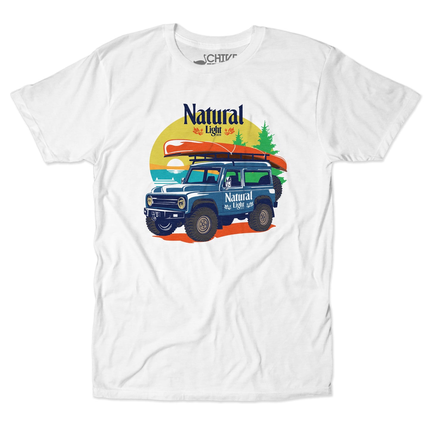 Natural Light Adventure Awaits Unisex Tee