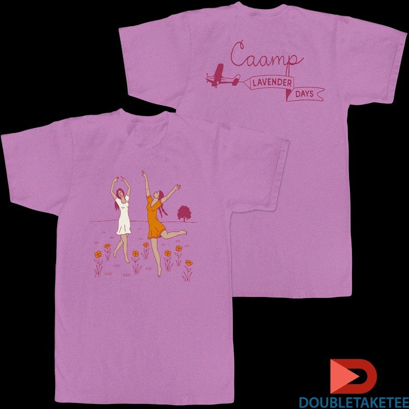 Caamp Lavender Days Dancing Girl Planet T-shirts