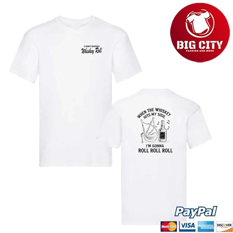 Official Cammy Barnes Whiskey Roll Two Sided Shirt