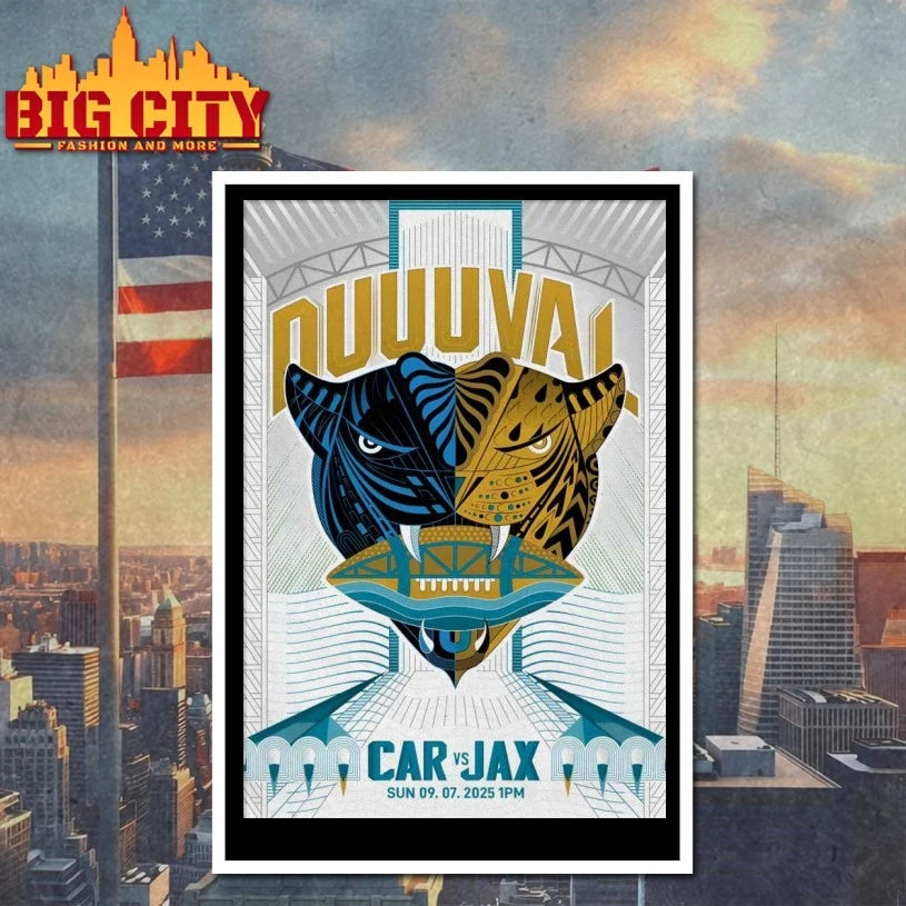 Car Panthers VS Jax Jaguar Sept 7 2025 Jacksonville FL Poster Shirts