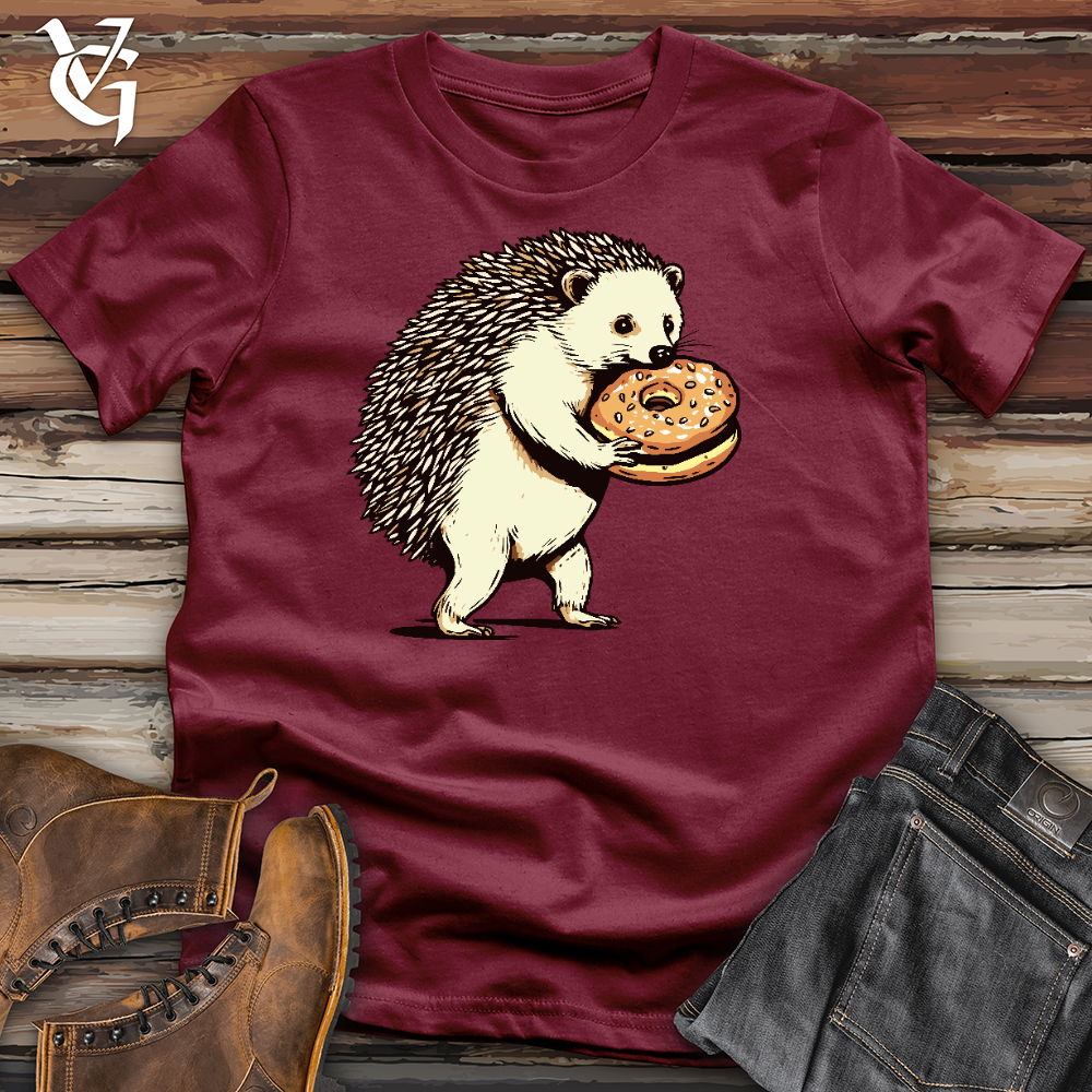 Hedgehog Eating Donut Cotton Tee