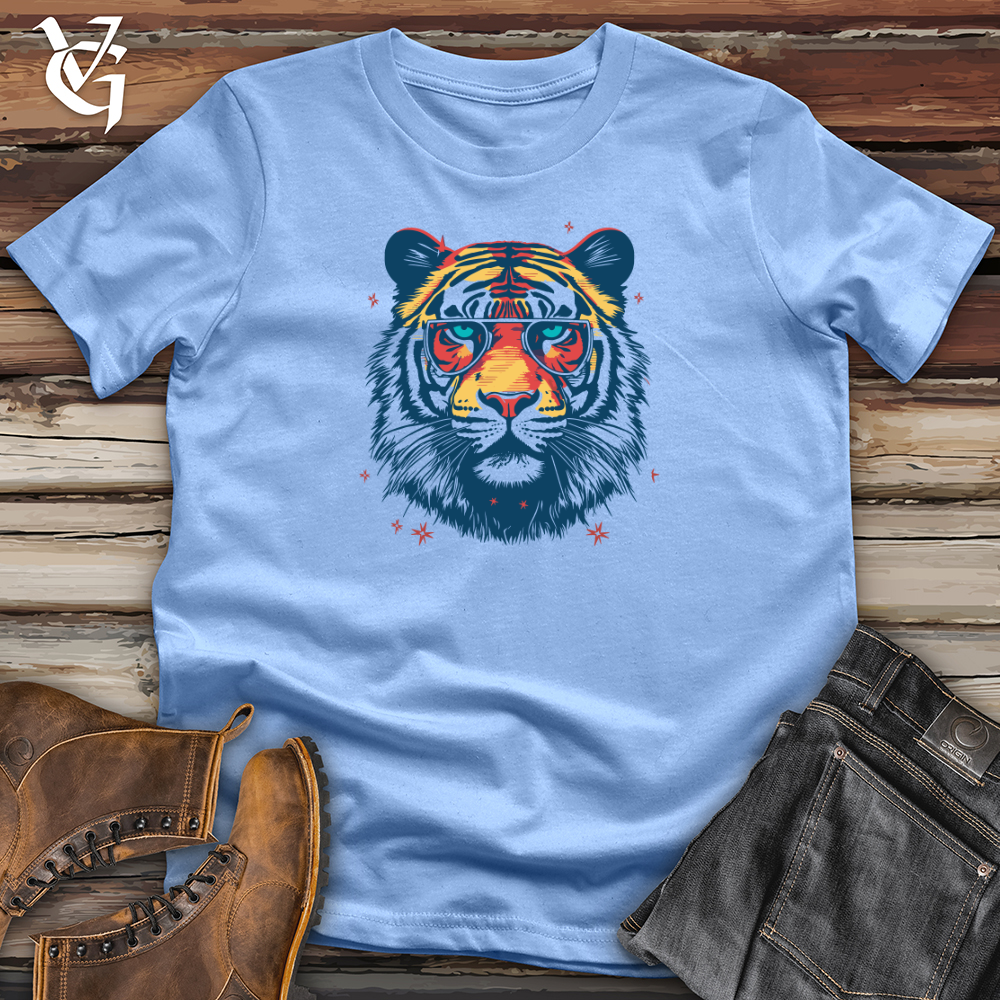 Retro Cosmic Shades Tiger Softstyle Tee