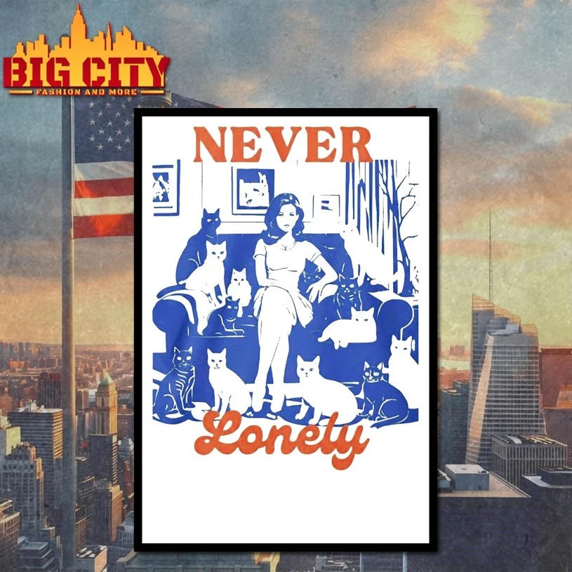 Cat Lady Never Lonely shirt