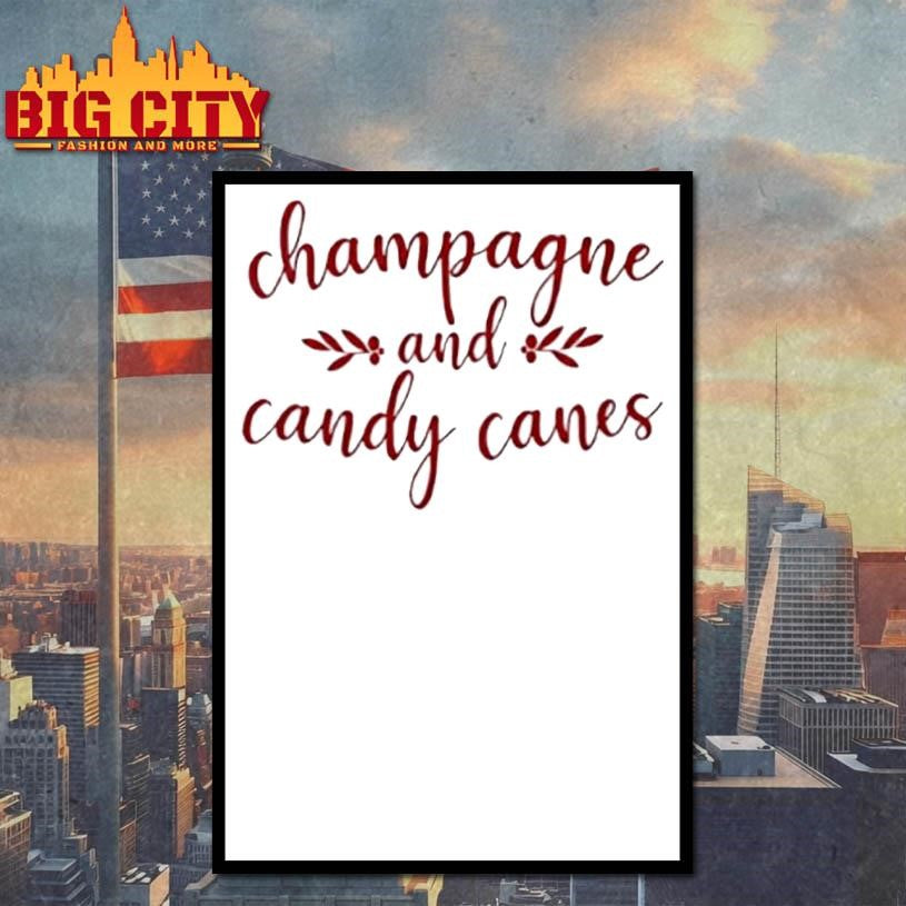 Champagne And Candy Canes Shirt