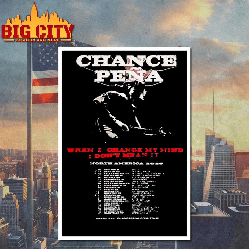Chance Pena Music Tour 2026 Shirt