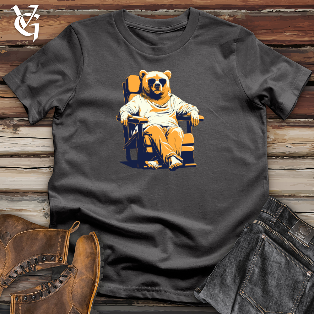 Retro Lounging Bear 01 Softstyle Tee
