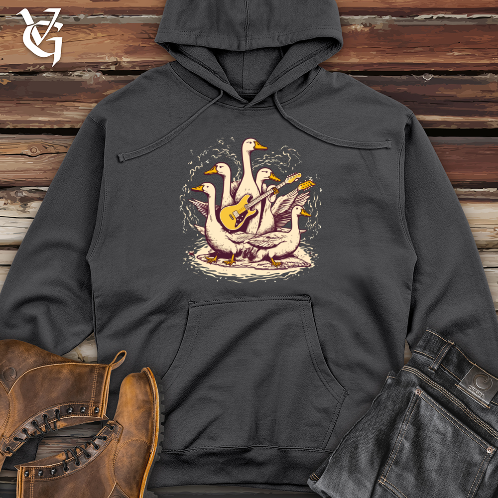 Feathered Rock Riffs Midweight Hooded Sweatshirt