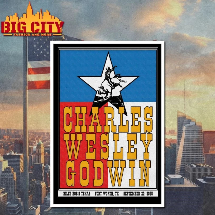 Charles Wesley Godwin At Billy Bob’s Texas On Sep 20 2025 Poster Shirt