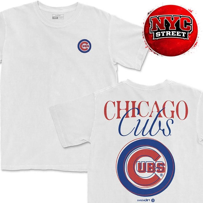 Chicago Cubs MLB Stamp Two Sided Shirt