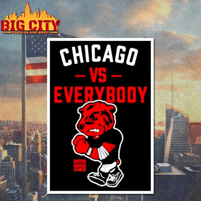 Chicago vs Everybody mascot graphic shirt