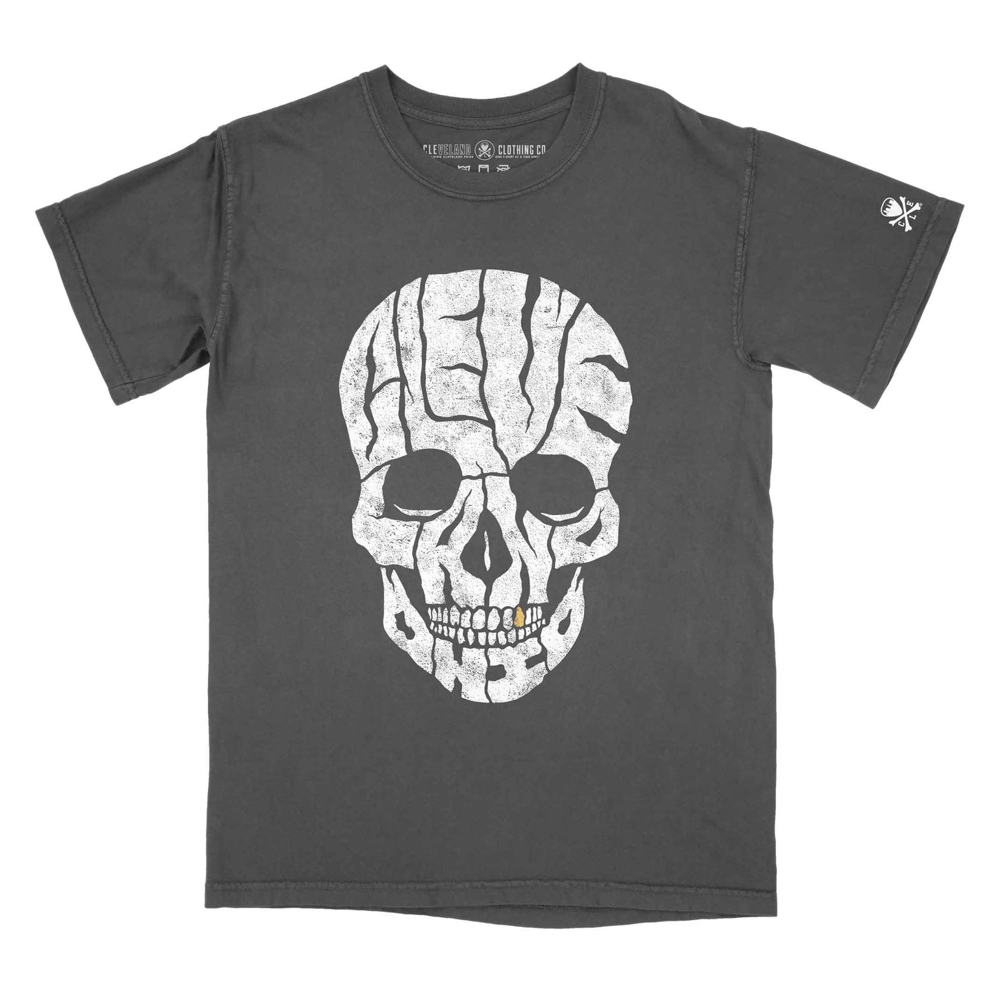 Cleveland Skull - Mens/Unisex Crew T-Shirt