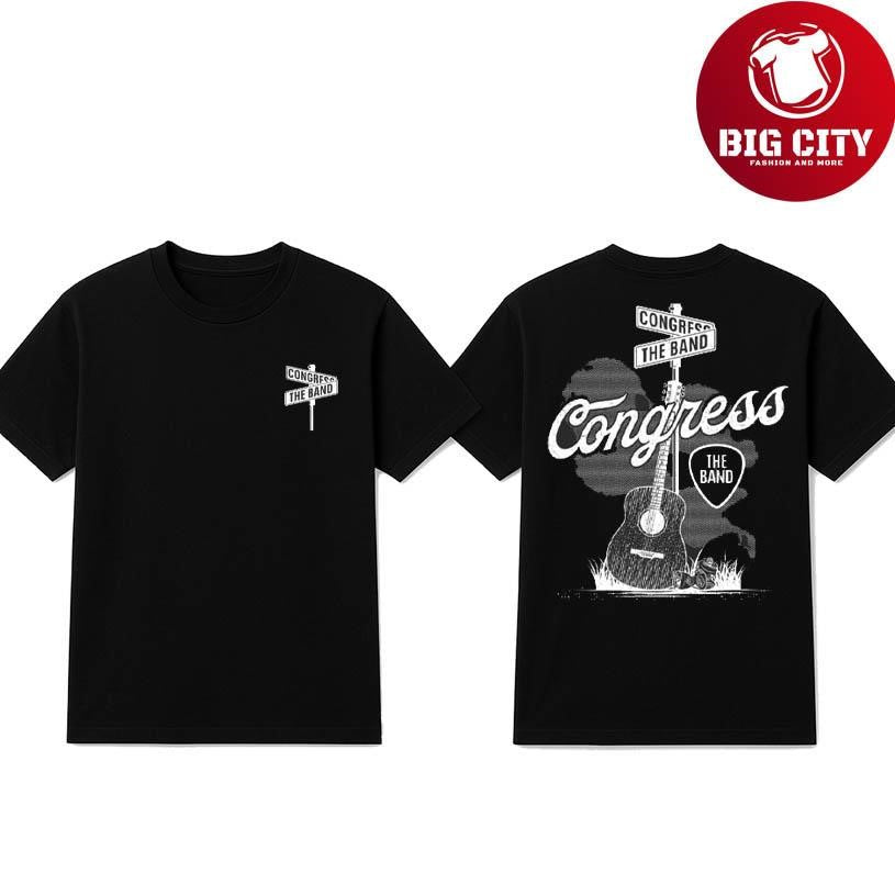 Congress The Band Black & White 2025 Two Sided Shirt