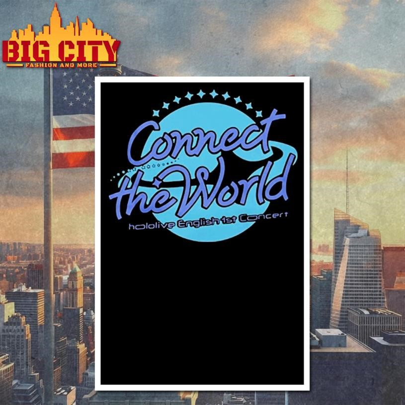 Connect The World Hololive English 1St Concert Shirt