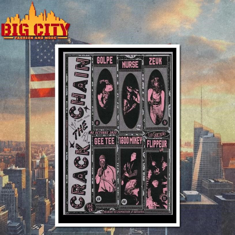 Crack The Chain Tour Oct 5 2025 Poster shirt