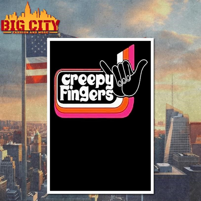 Creepy Fingers Black Aloha Shirt