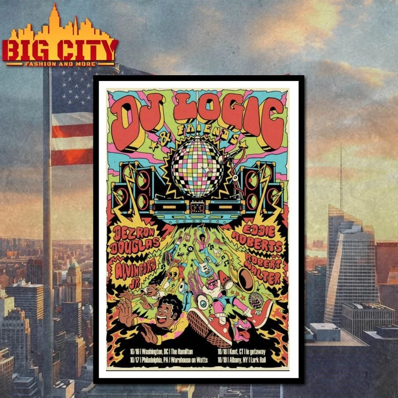 DJ Logic & Friends Tour October 2025 Poster shirt