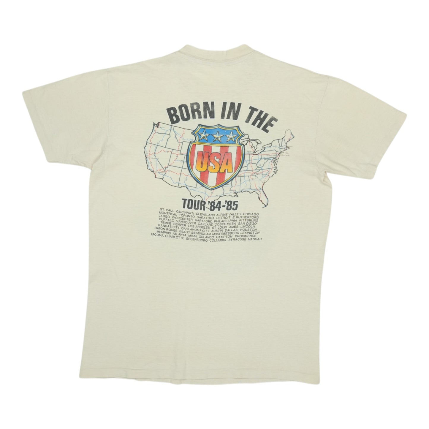 1984 Bruce Springsteen World Tour Shirt Style001