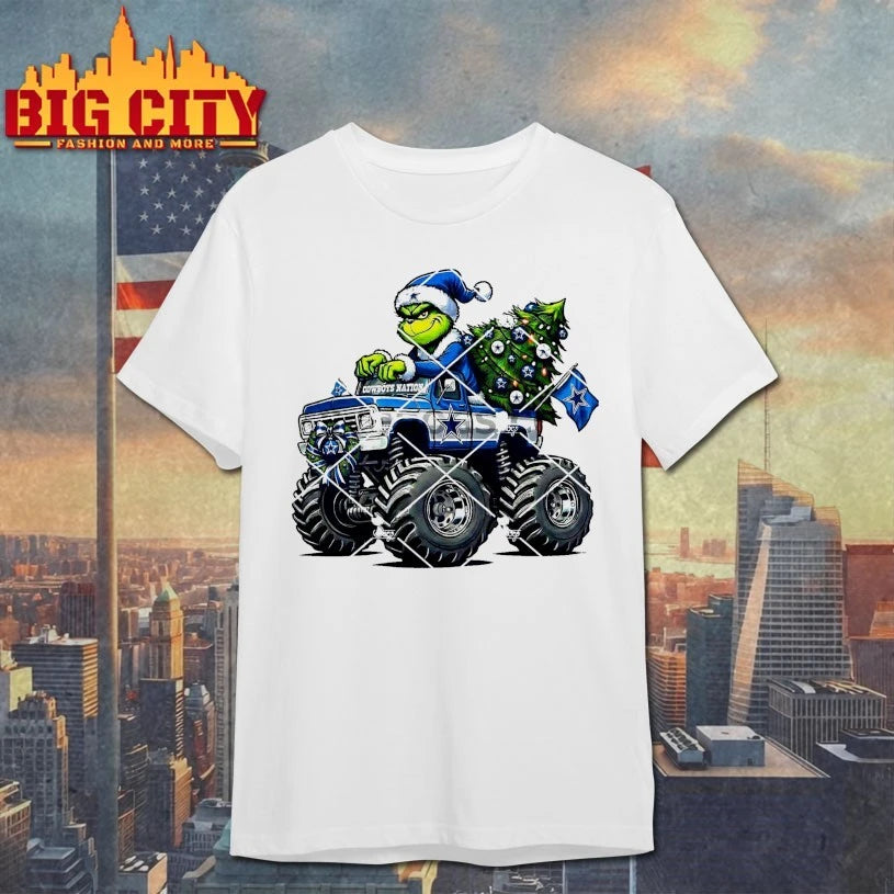 Dallas Cowboys Grinch Christmas Monster Truck shirt