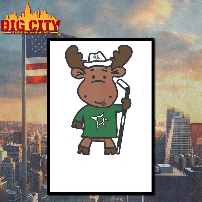 Dallas Stars Doodle Moose shirt