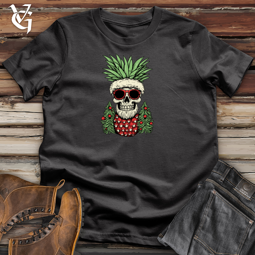 Retro Santa Pineapple Cotton Tee