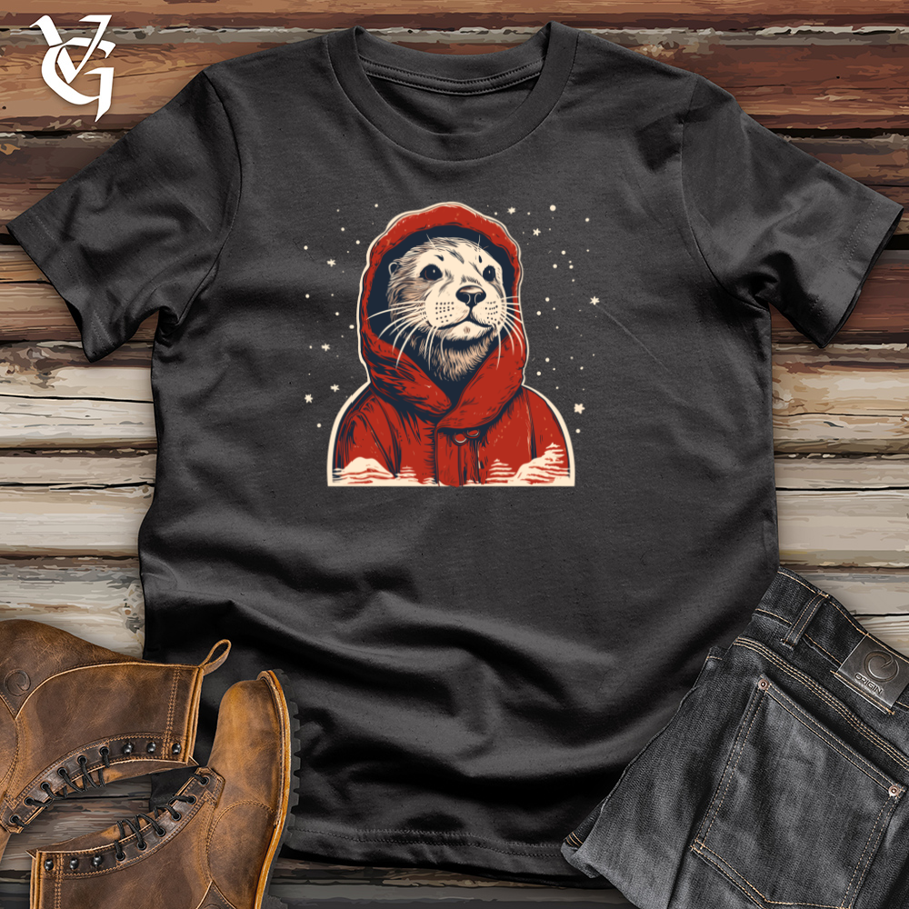 Retro Cozy Otter Cotton Tee