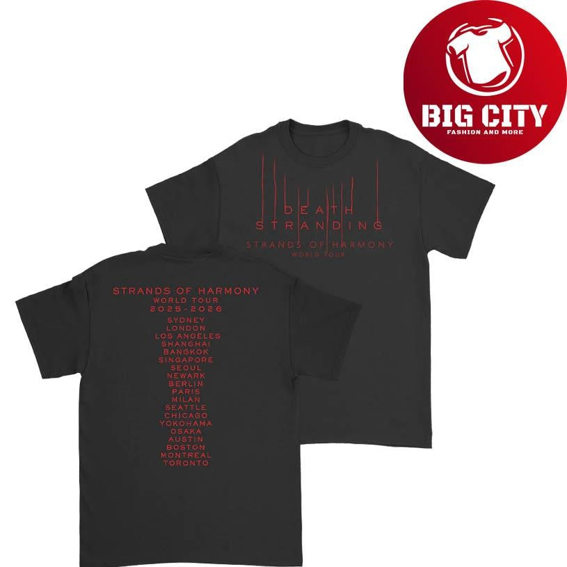 Death Stranding Concert Red Strands World Tour 2025 Two Sided Shirt