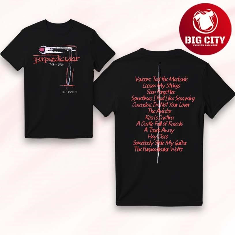 Deep Purple Purpendicular Two Sided Shirt