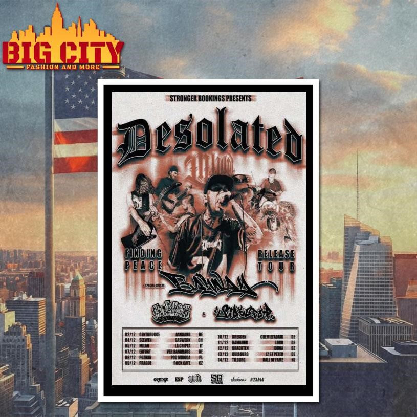 Desolated Release 2025 Tour Poster Shirt