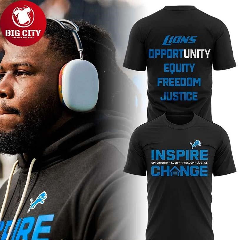 Detroit Lions x Inspire Change 2025 Two Sided Shirt