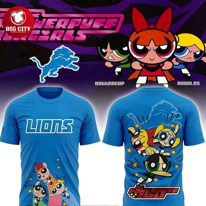 Detroit Lions x The Powerpuff Girls Two Sided Shirt