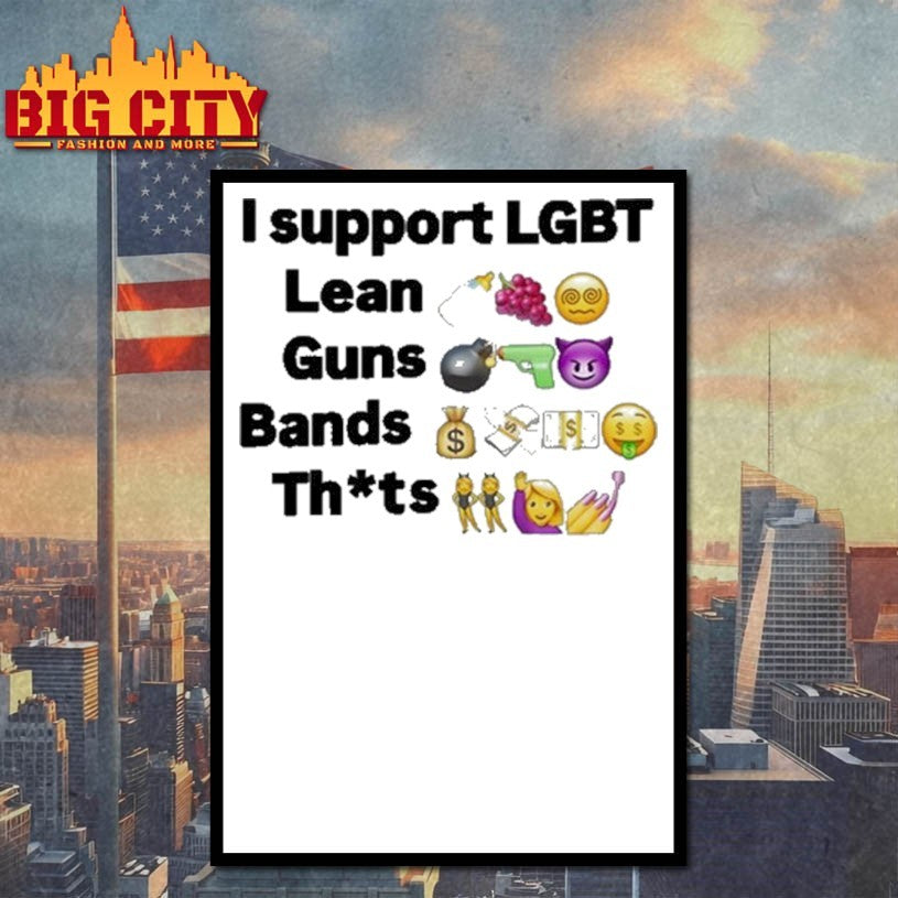 Die Finessing I Support Lgbt Lean Guns Bands Shirt