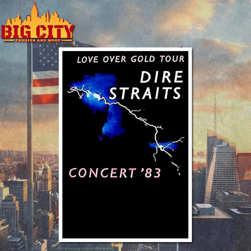 Dire Straits Love Over Gold Concert ’83 Shirt