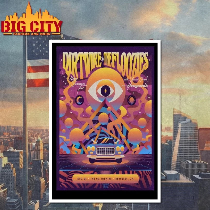 Dirtwire And The Floozies 12.6.2025 Berkeley CA Poster shirt